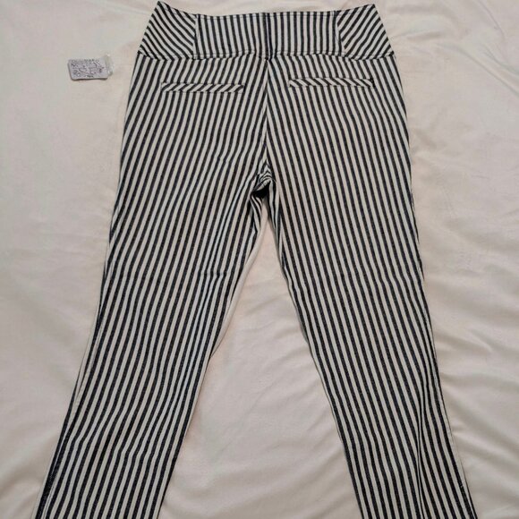 Free People Frankie Striped High Waist Skinny Pants SIZE 4 NWT - Picture 4 of 9